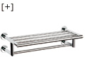 Sinble towell shelf with rail four fixed