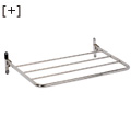 Folding stainless steel clothes hanger